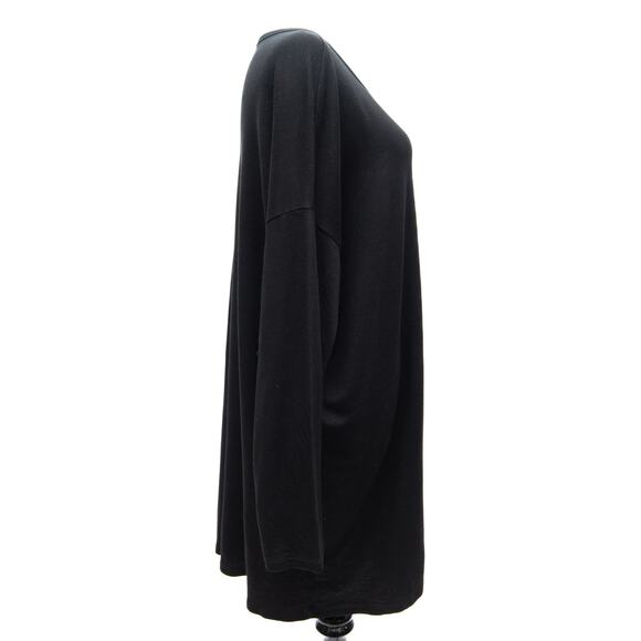 Eileen Fisher Black Long Sleeve Pocket Tunic Dress Size Medium - Picture 4 of 8